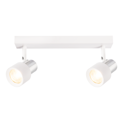 Cino Ceiling Lamp 2xGU10 White + Chrome