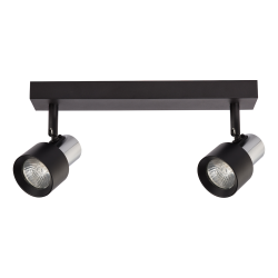 Ceiling Lamp Cino 2xGU10 Black + Chrome