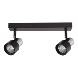 Ceiling Lamp Cino 2xGU10 Black + Chrome