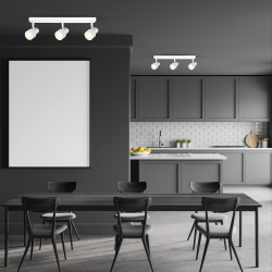 Ceiling Lamp Cino 3xGU10 White + Chrome