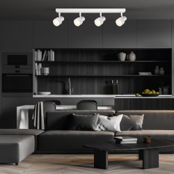 Ceiling Lamp Cino 4xGU10 White + Chrome