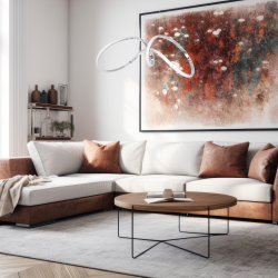 TESORO CHROME 48W LED pendant lamp