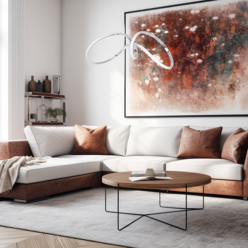 Lámpara colgante TESORO CHROME 48W LED