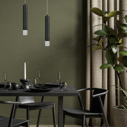Pendant lamp TUBI BLACK 1xGU10