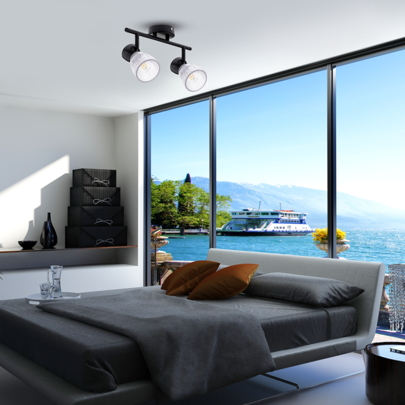 BEST BLACK Ceiling Lamp 2xE14