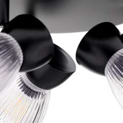 BEST BLACK ceiling lamp 3xE14 (round)