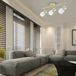 BEST GOLD ceiling lamp 3xE14