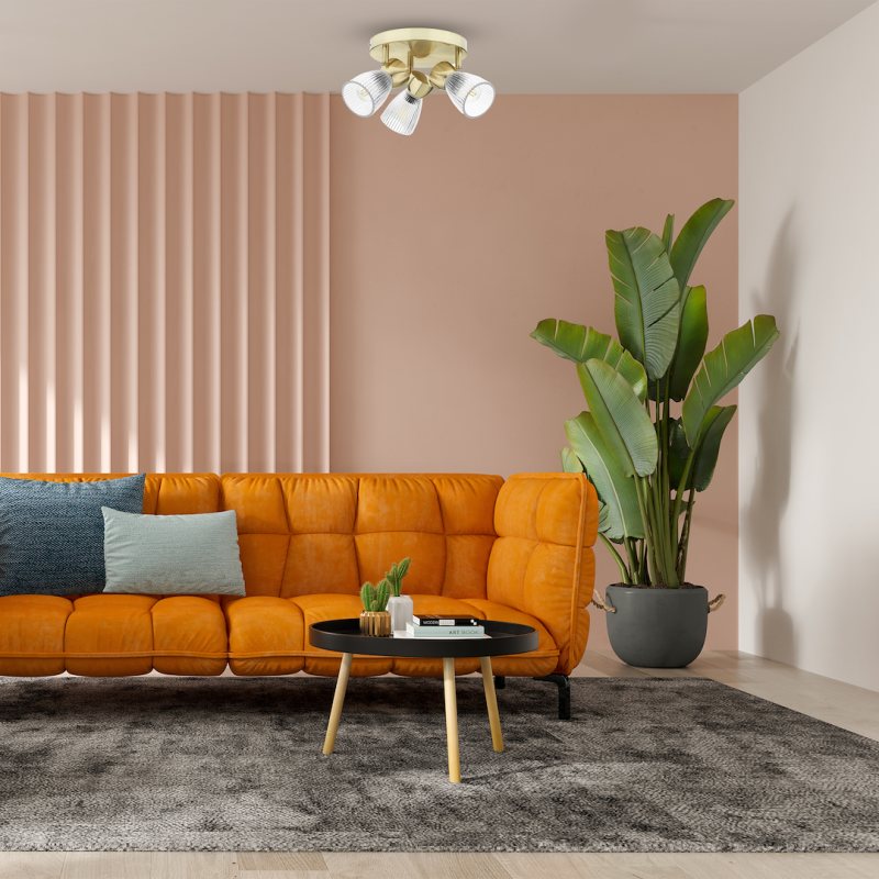 Deckenleuchte BEST GOLD 3xE14 (rund)