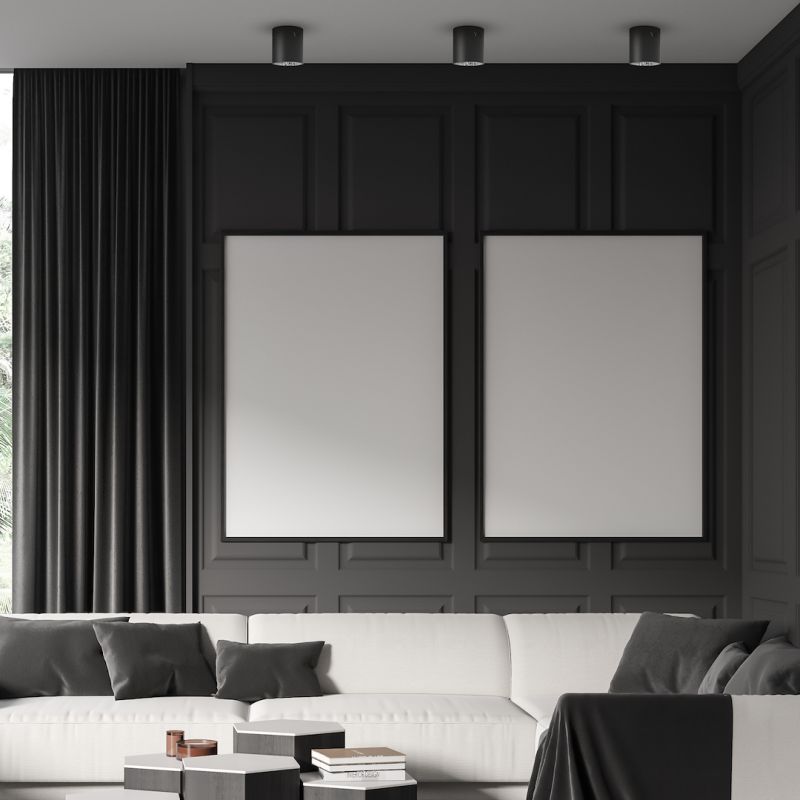 Spot George XL 1xE27 Schwarz