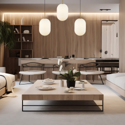 ALIAS GOLD Hanging Lamp 3xE14