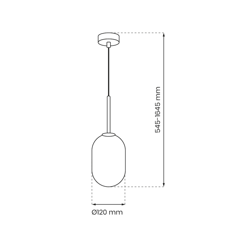 Lampa wisząca ALIAS GOLD 1xG9 fi 120