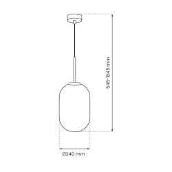 ALIAS GOLD Hanging Lamp 1xE14 Ø 240