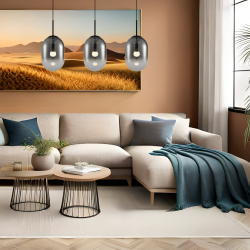 ALIAS BLACK hanging lamp 3xE14