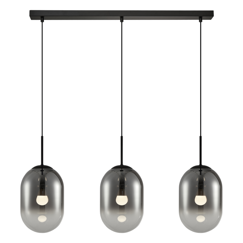 ALIAS BLACK hanging lamp 3xE14