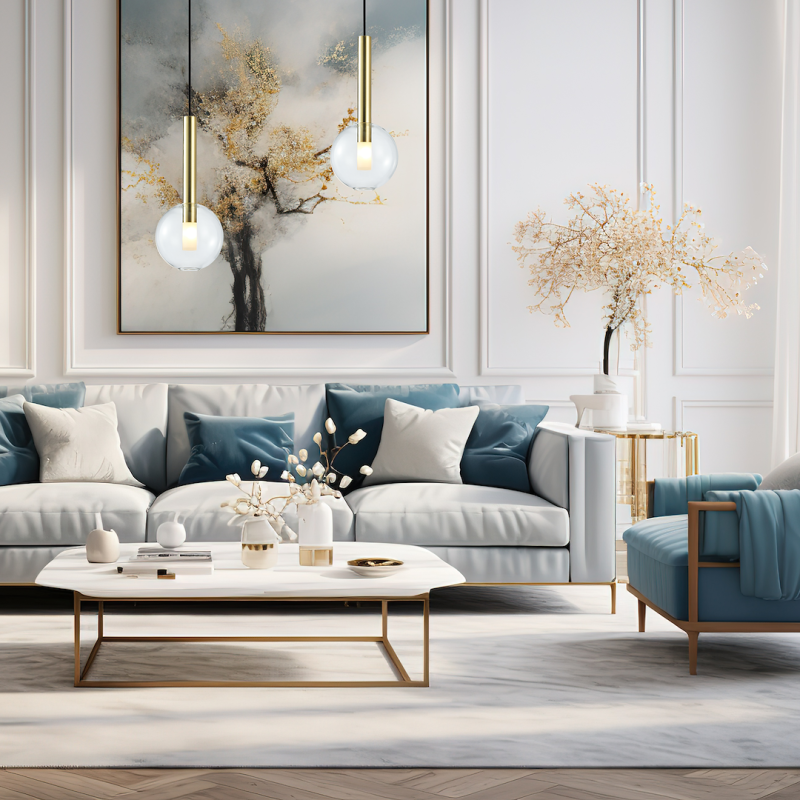 NIKO GOLD hanging lamp 1xG9 fi 150