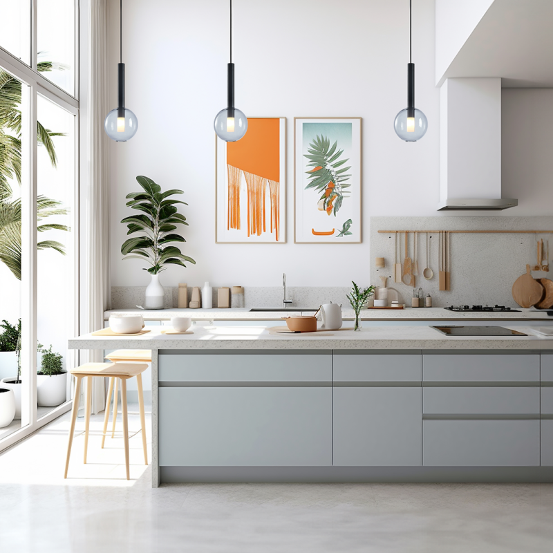 Lámpara colgante NIKO BLACK 1xG9 fi 150