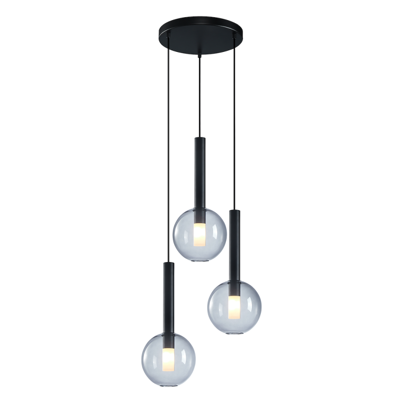 NIKO BLACK pendant lamp 3xG9