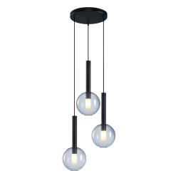 NIKO BLACK pendant lamp 3xG9