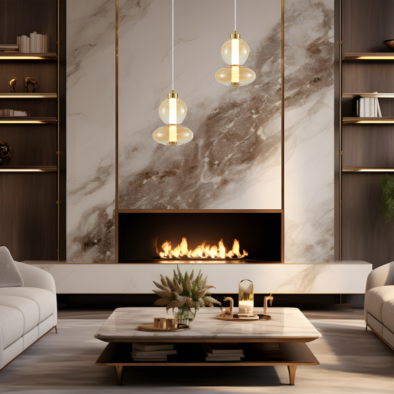 DAPHNE AMBER 12W pendant lamp