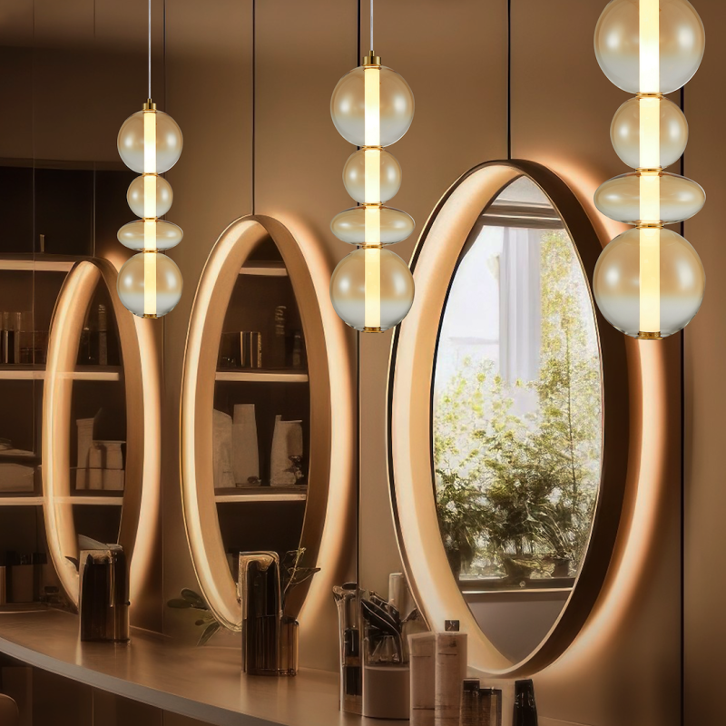 Hanging lamp DAPHNE AMBER 36W