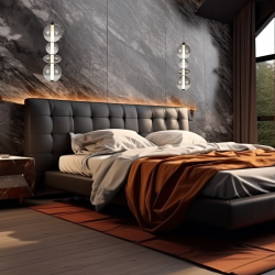 Lámpara colgante DAPHNE SMOKED 36W