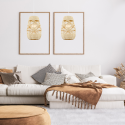 Lampa wisząca ARONA NATURAL 1xG9 fi 250