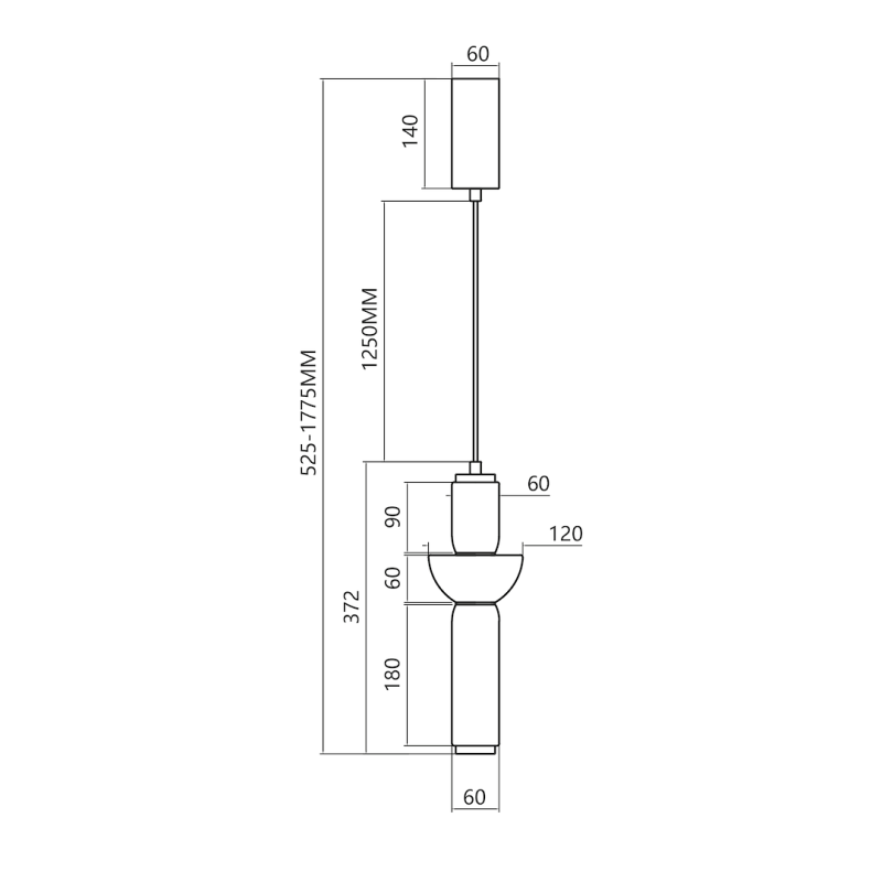 Lampa wisząca CAMPO 19W LED