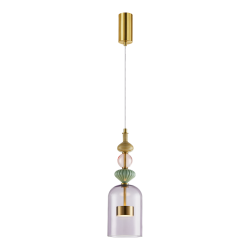 ARTE 12W LED Pendant Lamp, 13cm diameter, brass