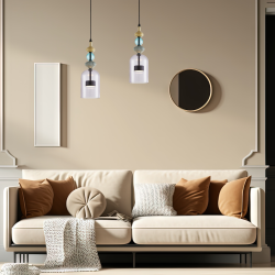 Lámpara colgante Arte 12W LED diámetro 13cm negro