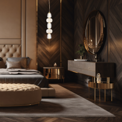 CARO GOLD 40W LED pendant lamp