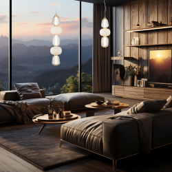CARO GOLD 28W LED Hanging Lamp