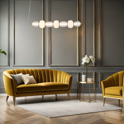 Lámpara colgante CARO GOLD 42W LED