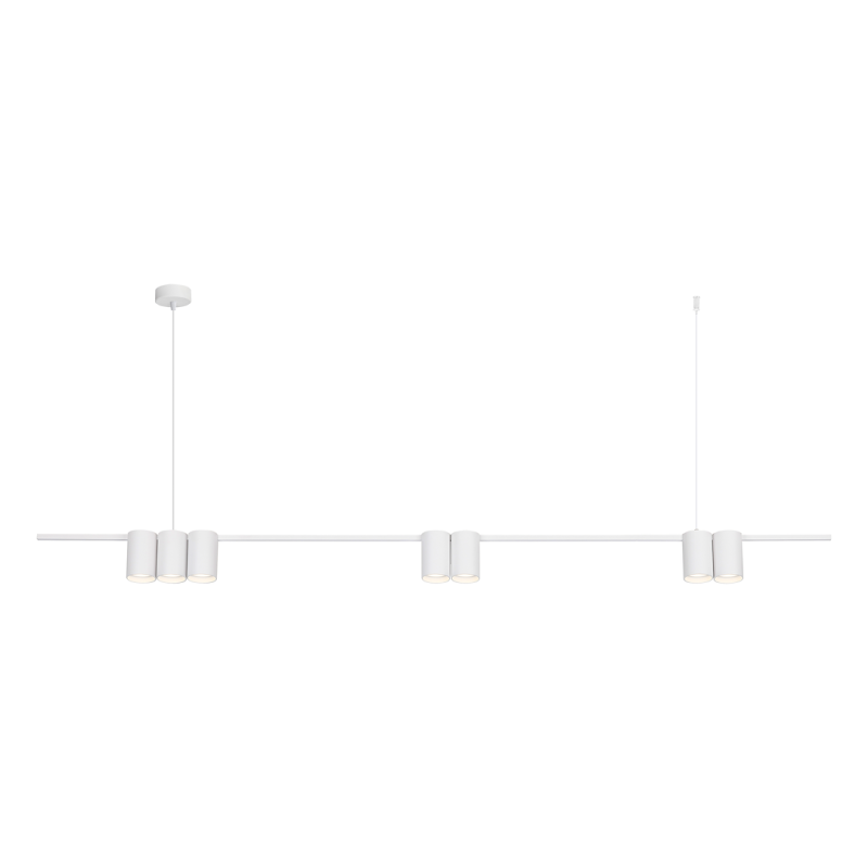 Genesis 7xGU10 White Hanging Lamp (Bar)
