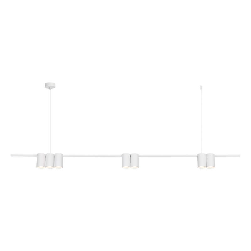 Genesis 7xGU10 White Hanging Lamp (Bar)