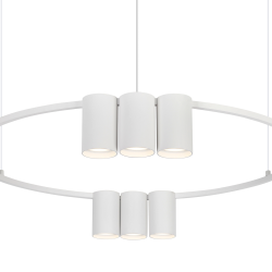 Genesis Hanging Lamp (circle) 10xGU10 White