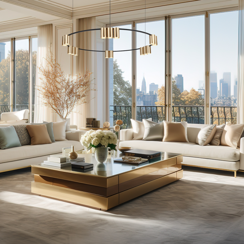 Hanging lamp (circle) GENESIS BLACK GOLD 15xGU10