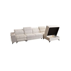 Ecksofa Ballagio XII Mix mit Schlaffunktion und Relax - Geflecht, Spring 1118