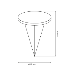 Solar Lamp Deck 3000K IP44