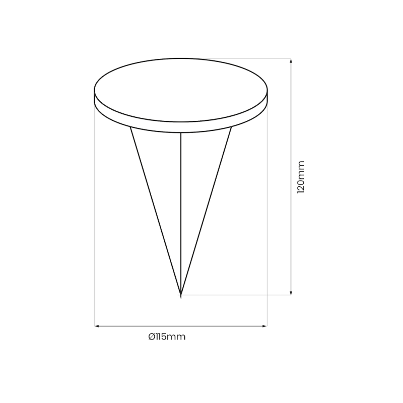 Solar Lamp Deck 3000K IP44