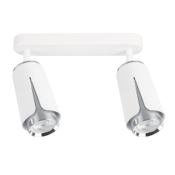 Flower Chrome Spot 2xGU10 White