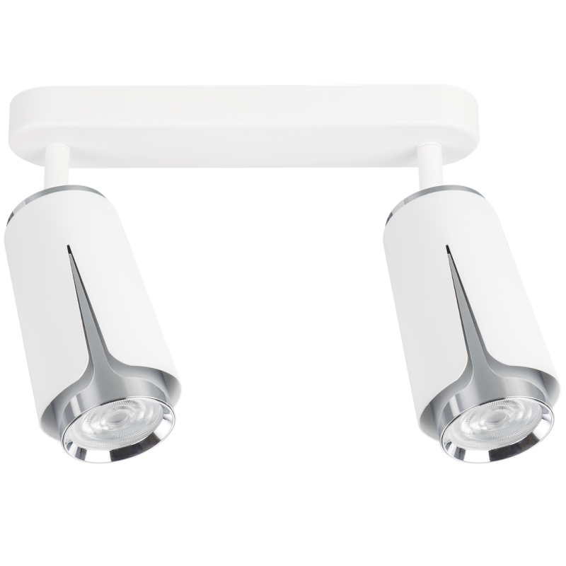 Flower Chrome Spot 2xGU10 White