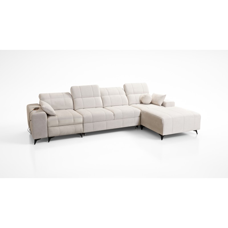 Ecksofa Ballagio XII Mix mit Schlaffunktion und Relax - Geflecht, Spring 1116