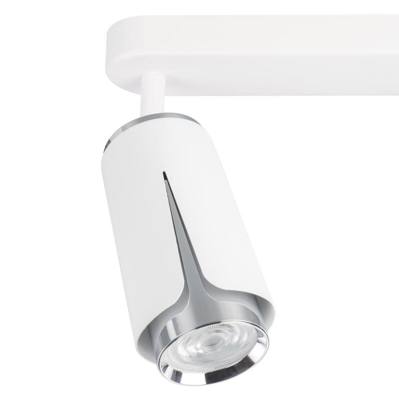 Flower Chrome Spot 3xGU10 Blanco