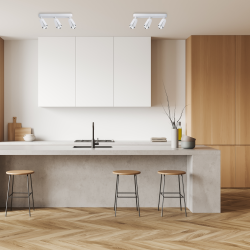 Flower Chrome Spot 3xGU10 White