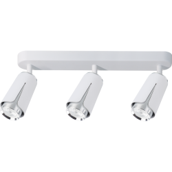 Flower Chrome Spot 3xGU10 Blanco