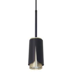 FLOWER BLACK GOLD HANGING LAMP 1xGU10