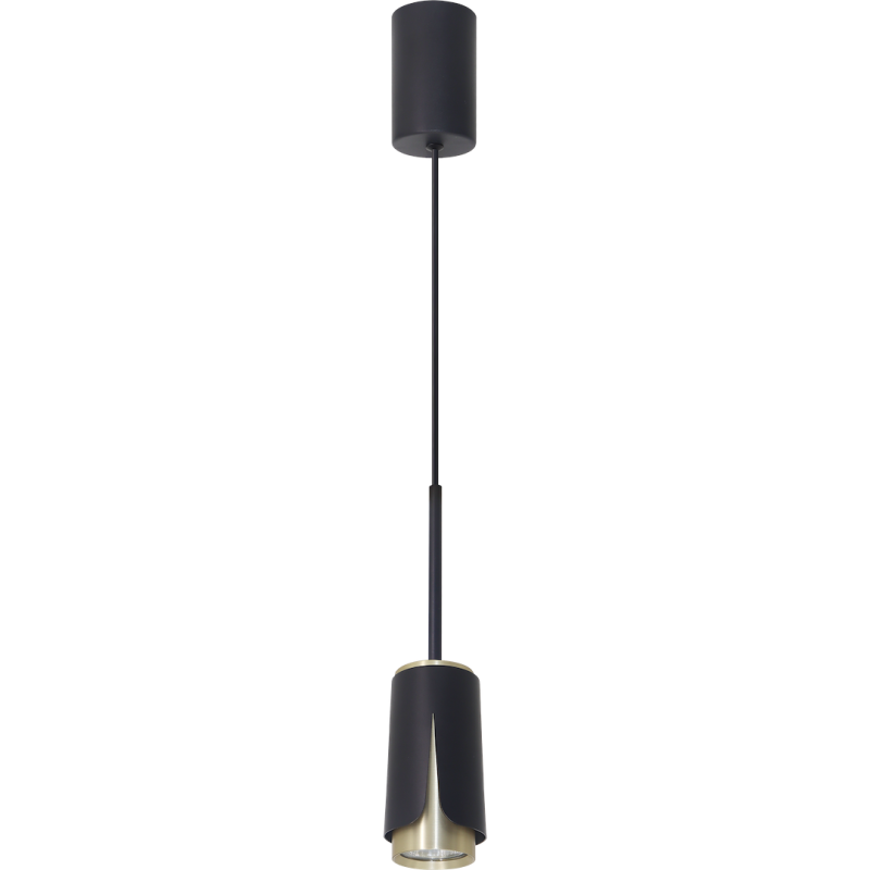 FLOWER BLACK GOLD HANGING LAMP 1xGU10