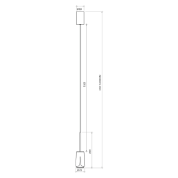 Flower Chrome Pendant Lamp 1xGU10 White