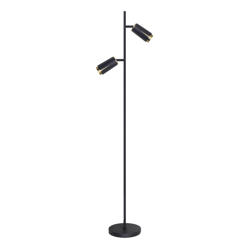 FLOWER BLACK GOLD STEHLAMPE 2xGU10