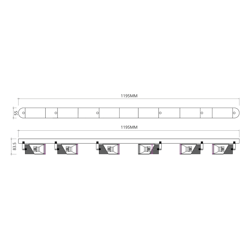 NEO BLACK GOLD SPOT 6xGU10